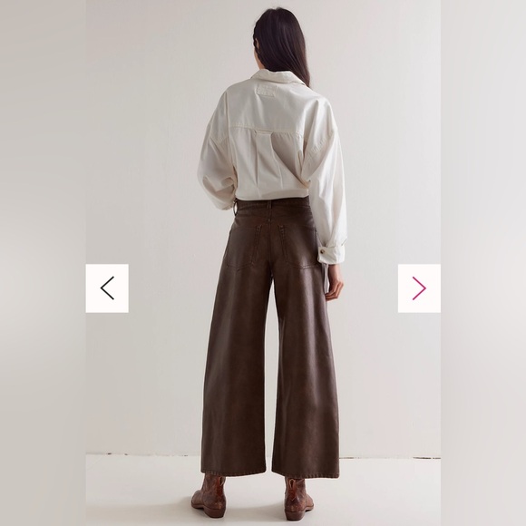 Free People Chocolate Wide Leg Pants - Picture 2 of 9
